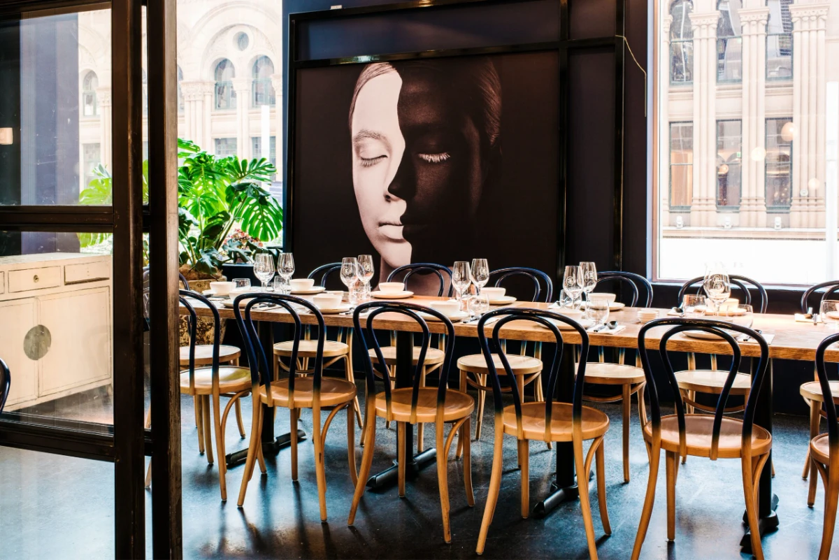 private dining rooms at lotus the galeries sydney cbd